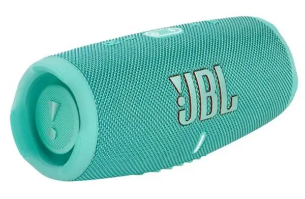 רמקול בלוטות’ דגם Charge 5 מבית JBL בצבע טורקיז