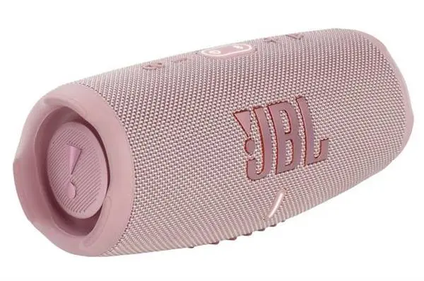 רמקול בלוטות’ דגם Charge 5 מבית JBL בצבע ורוד