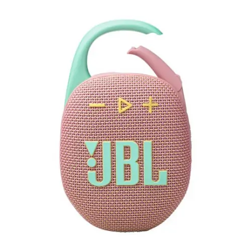רמקול בלוטות’ דגם Clip 5 מבית JBL בצבע ורוד