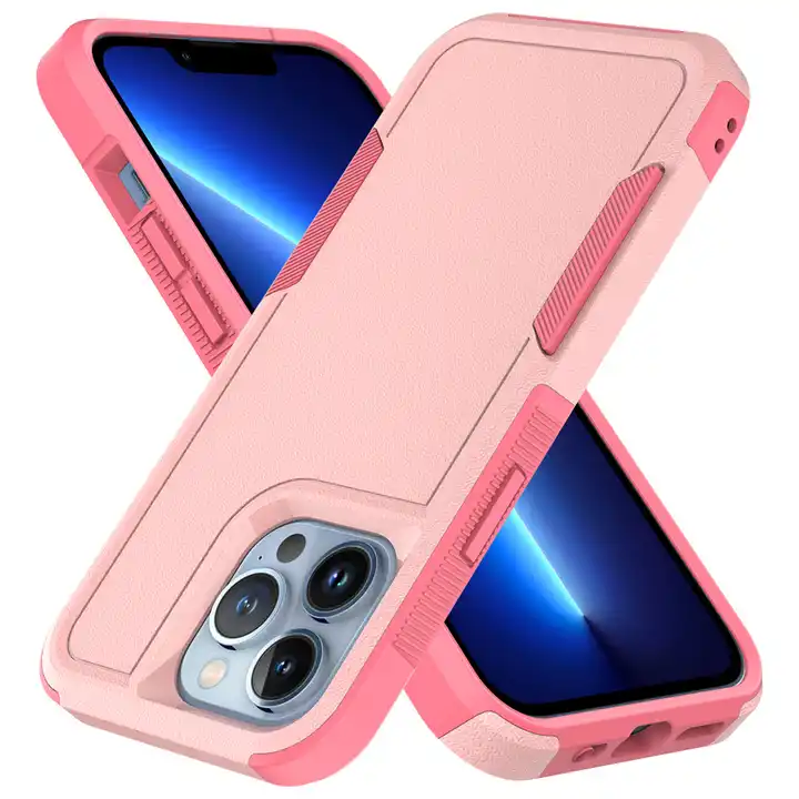 כיסוי Combo Shild ל- iPhone 11 Pro Max בצבע ורוד