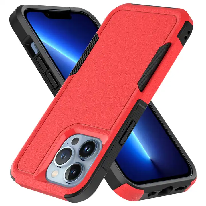 כיסוי Combo Shild ל- iPhone 12/12 Pro בצבע אדום