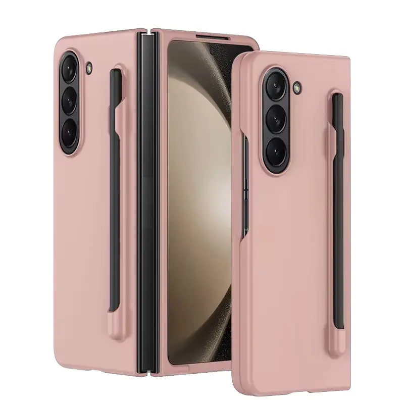 כיסוי קשיח עם עט טאץ' ל- Samsung Z Fold 6 בצבע ורוד