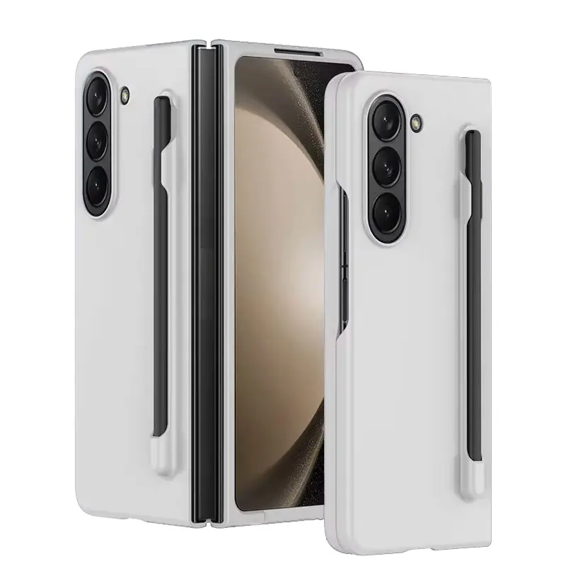 כיסוי קשיח עם עט טאץ' ל- Samsung Z Fold 6 בצבע לבן