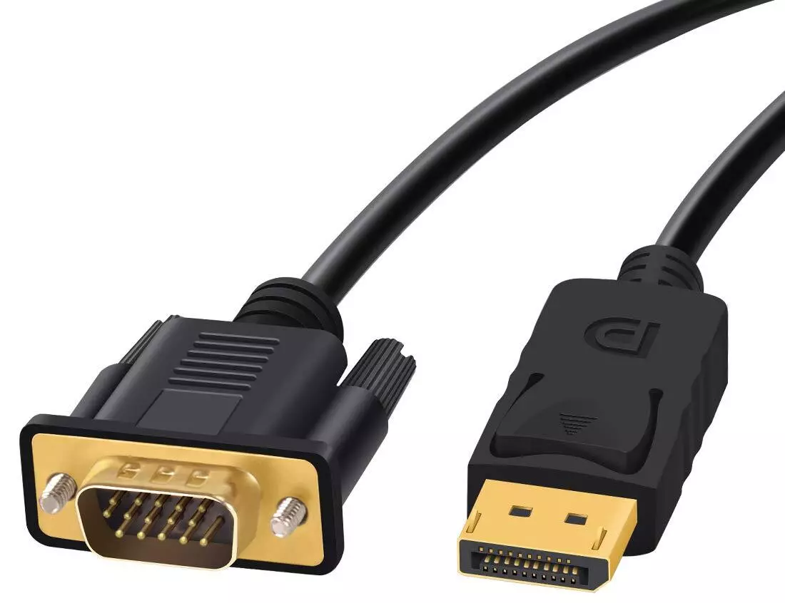 כבל מחיבור Display Port לחיבור VGA מבית GoldTouch