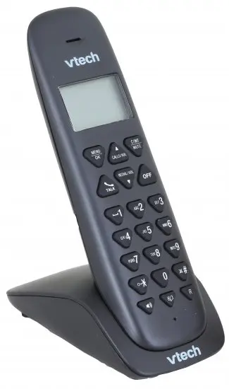 טלפון אלחוטי יחיד דגם ES2710A מבית VTech בצבע שחור