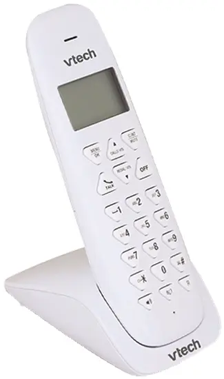 טלפון אלחוטי יחיד דגם ES2710A מבית VTech בצבע לבן