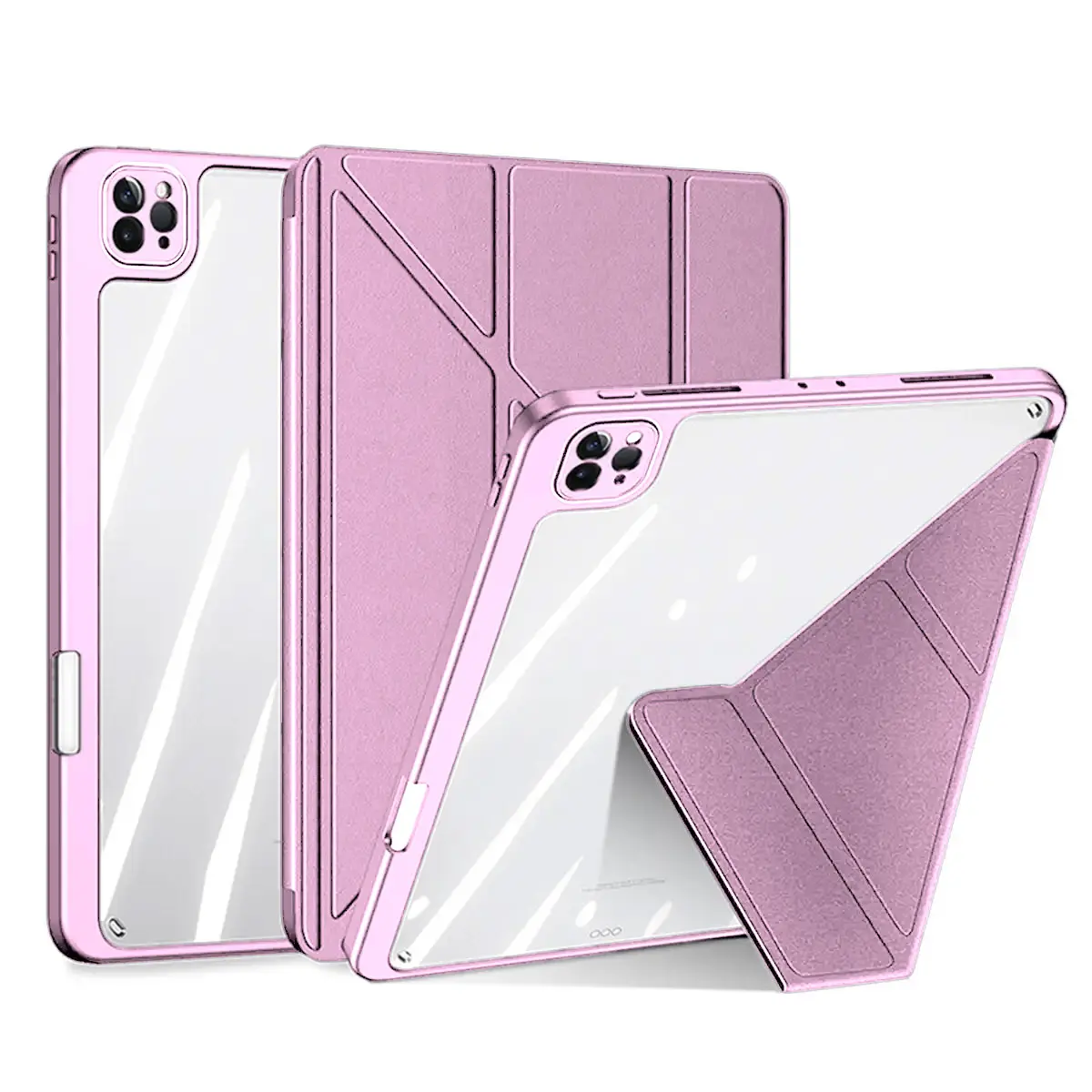 כיסוי ספר מגנט אקסטרה ל- iPad Pro 11 2024 בצבע ורוד