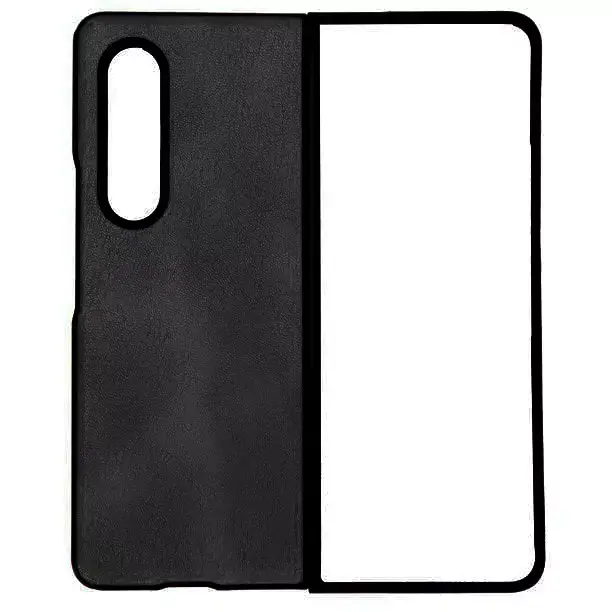 כיסוי דמוי עור ל- Samsung Z Fold 5 בצבע שחור