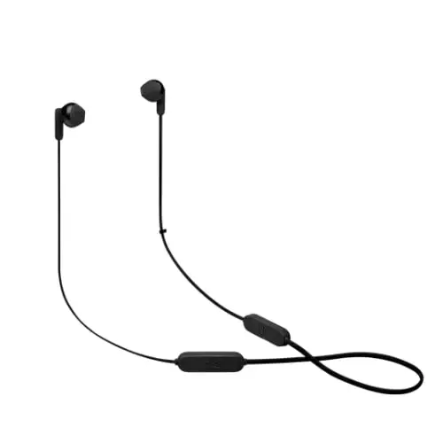אוזניות בלוטות' דגם Tune 215BT מבית JBL בצבע שחור