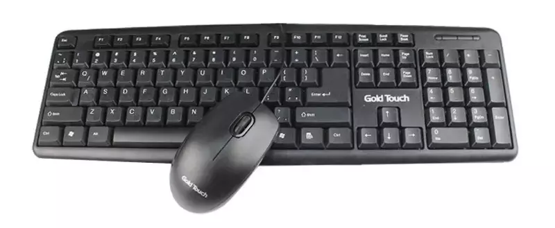 סט מקלדת ועכבר חוטיים מבית GoldTouch