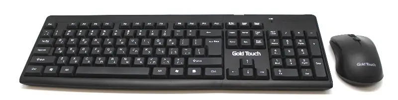 סט מקלדת ועכבר אלחוטיים מבית GoldTouch