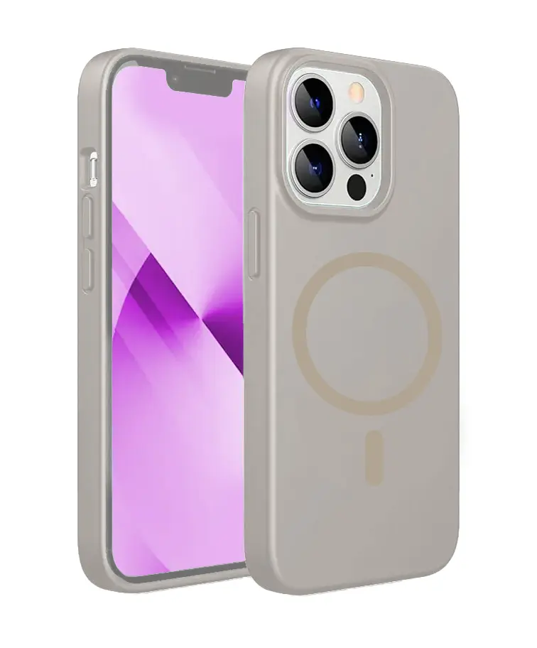 כיסוי קומבו עם תמיכה ב-MagSafe ל- iPhone 16 Plus בצבע בז'