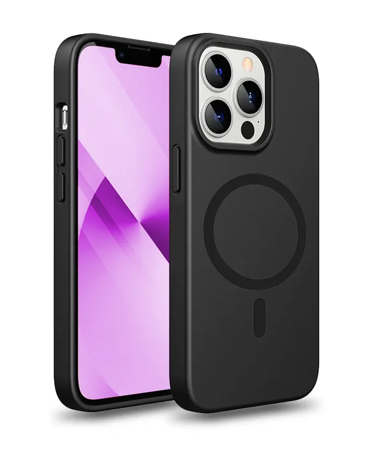 כיסוי קומבו עם תמיכה ב-MagSafe ל- iPhone 11 Pro Max בצבע שחור