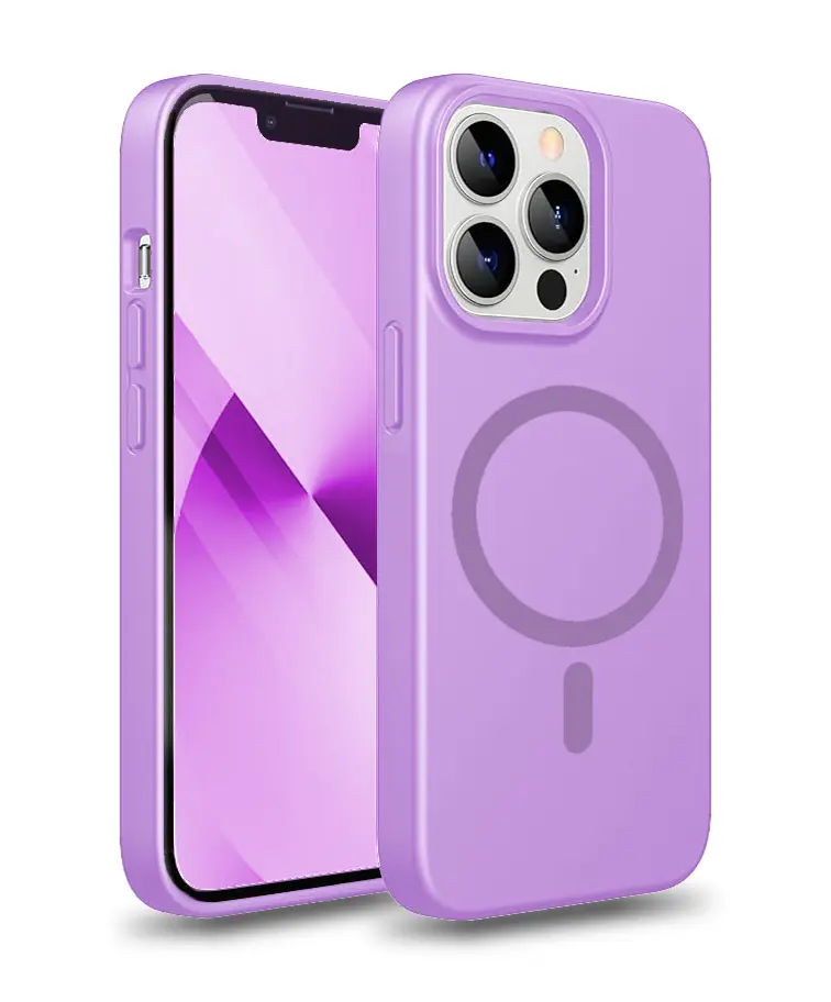 כיסוי קומבו עם תמיכה ב-MagSafe ל- iPhone 16 Plus בצבע סגול