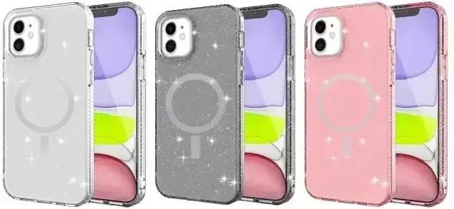 כיסוי קשיח במיוחד עם נצנצים Magsafe ל- iPhone 13 Pro Max בצבע Mix