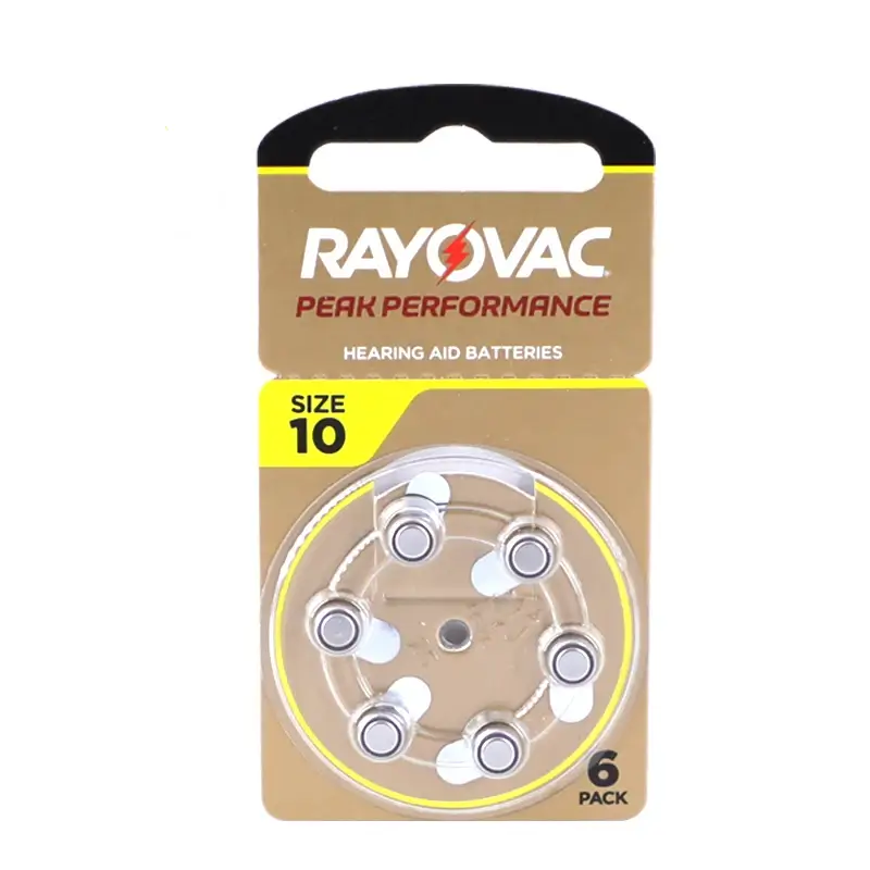 מארז 6 סוללות מידה 10 Rayovac PR70