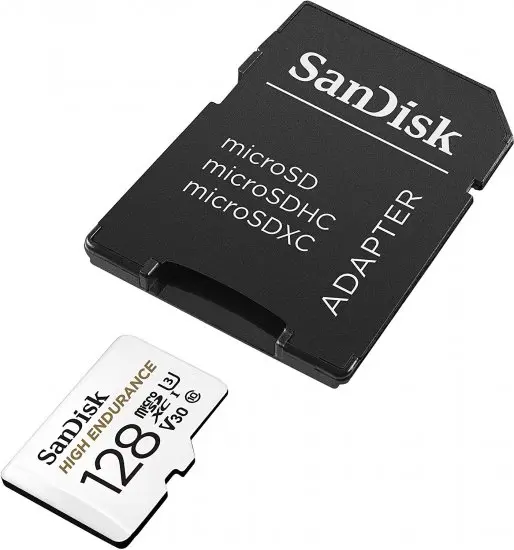 כרטיס זיכרון High Endurance Card MicroSDXC בנפח 128GB מבית SanDisk