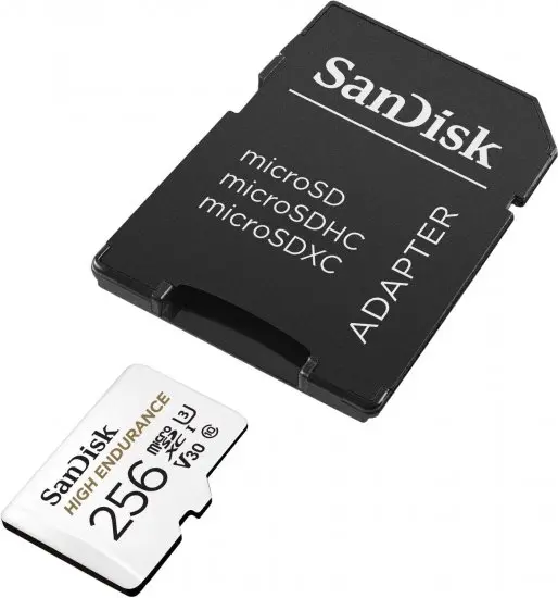 כרטיס זיכרון High Endurance Card MicroSDXC בנפח 256GB מבית SanDisk