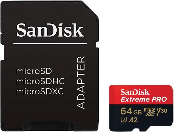 כרטיס זיכרון Extreme Pro MicroSDXC בנפח 64GB מבית SanDisk