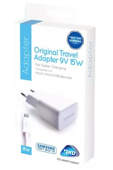 מטען 15W עם כבל USB Micro מבית Samsung