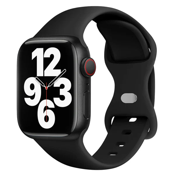 רצועת סיליקון לשעוני Apple במידה 41 מ"מ בצבע שחור