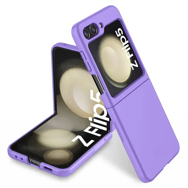 כיסוי קטיפה ל- Samsung Z Flip 5 בצבע סגול