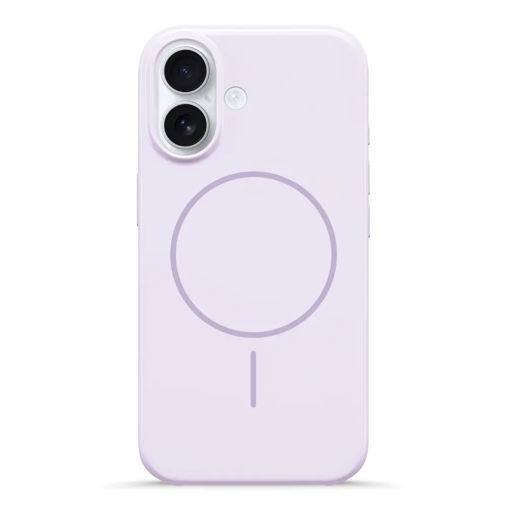כיסוי סיליקון עם מגע קטיפה ותמיכה ב-MagSafe ל- iPhone 11 Pro Max בצבע סגול