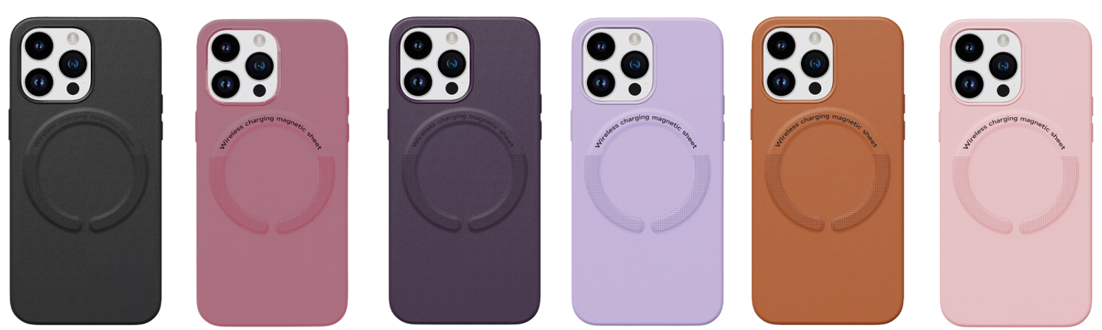 כיסוי סיליקון עם מגע קטיפה MagSafe ל- iPhone 14 Pro בצבע Mix