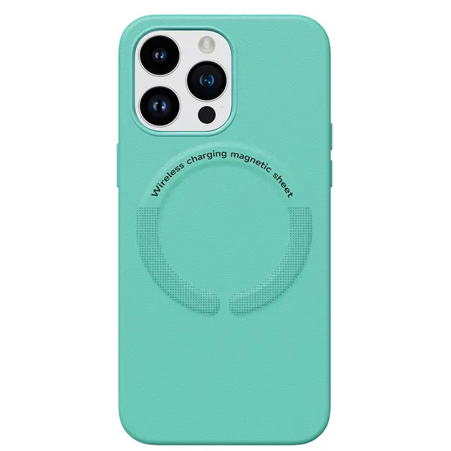 כיסוי סיליקון עם מגע קטיפה MagSafe ל- Samsung S22 Plus בצבע טורקיז