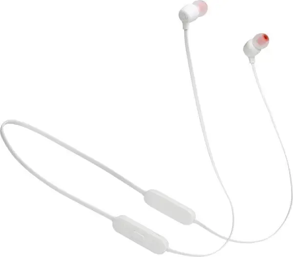 אוזניות בלוטות' דגם Tune 125BT מבית JBL בצבע לבן