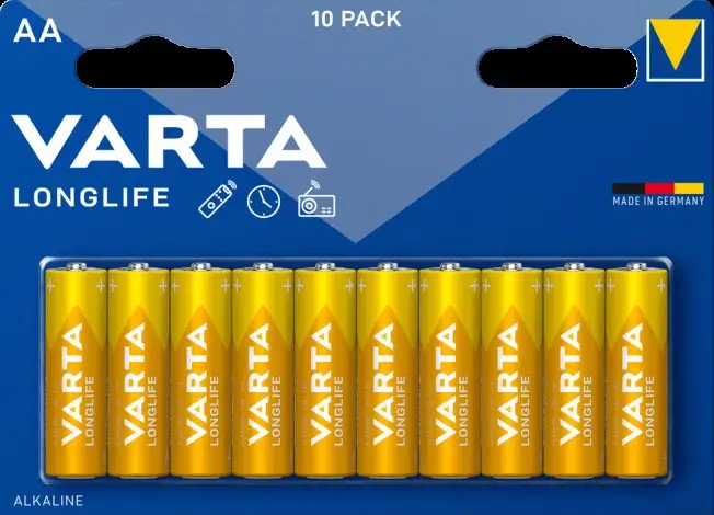 מארז 10 סוללות Varta AA