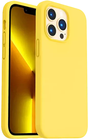 כיסוי סיליקון עם מגע קטיפה ל- Samsung A73 בצבע צהוב