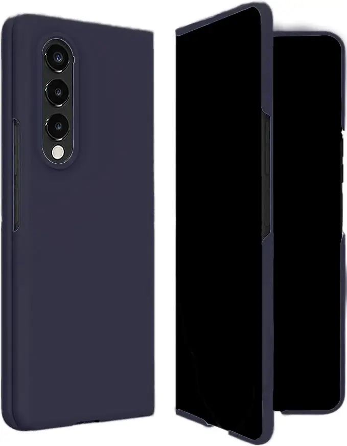 כיסוי קטיפה ל- Samsung Z Fold 4 בצבע כחול