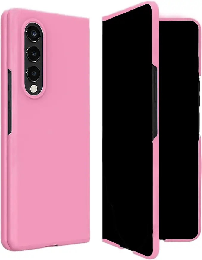 כיסוי קטיפה ל- Samsung Z Fold 4 בצבע ורוד