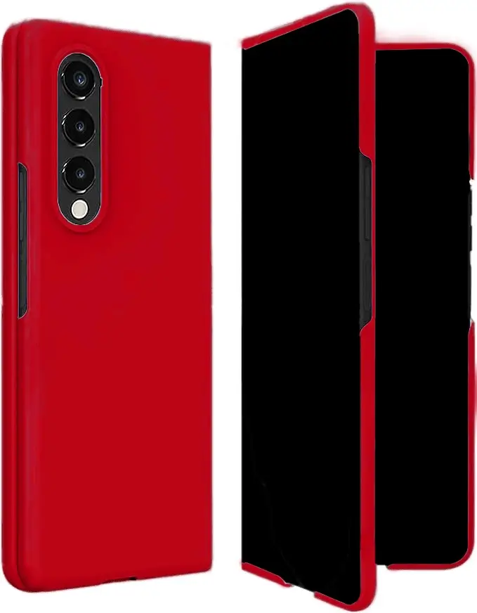 כיסוי קטיפה ל- Samsung Z Fold 4 בצבע אדום