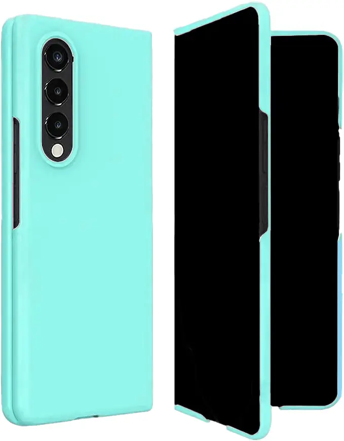 כיסוי קטיפה ל- Samsung Z Fold 5 בצבע טורקיז