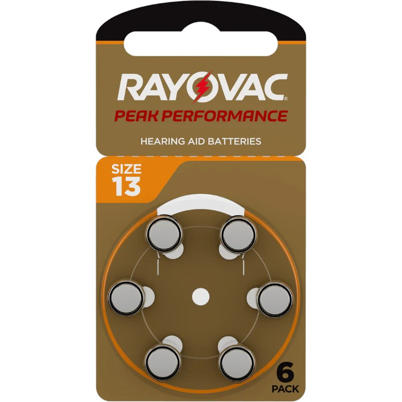 מארז 6 סוללות מידה 13 Rayovac PR48