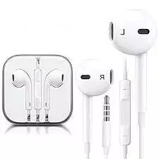 אוזניות Aux דמוי iPhone 6 בצבע לבן