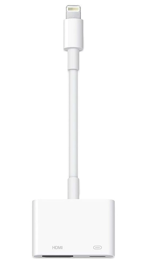 מתאם מחיבור Lightning לכניסת HDMI וטעינה מבית Apple