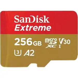 כרטיס זיכרון Extreme MicroSDXC בנפח 256GB מבית SanDisk