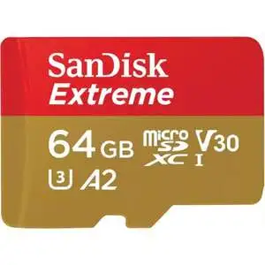כרטיס זיכרון Extreme MicroSDXC בנפח 64GB מבית SanDisk