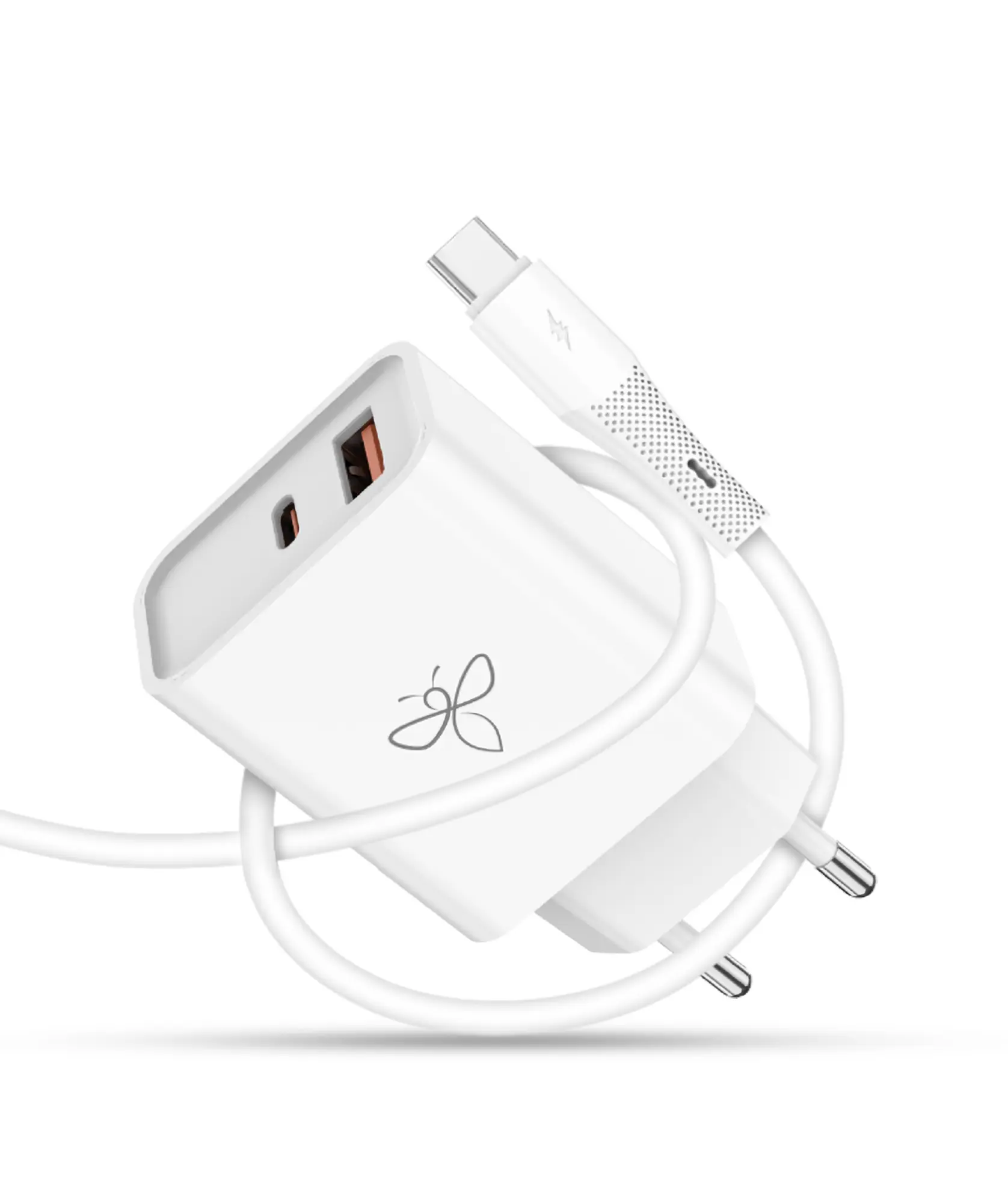 מטען מהיר 25W עם כבל USB-C ל-USB-C