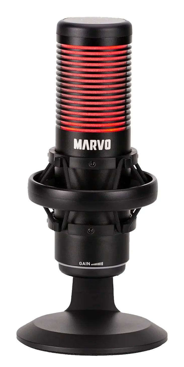 מיקרופון גיימינג דגם Mic-07 מבית Marvo בצבע שחור