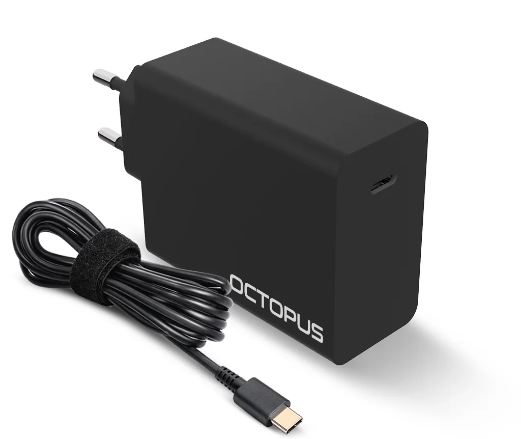 מטען אוניברסלי למחשבים לניידים Type-C 100W מבית Octopus