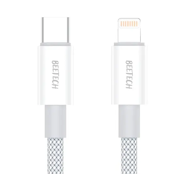 כבל Type-C ל- Lightning באורך 2 מטר מבית BeeTech