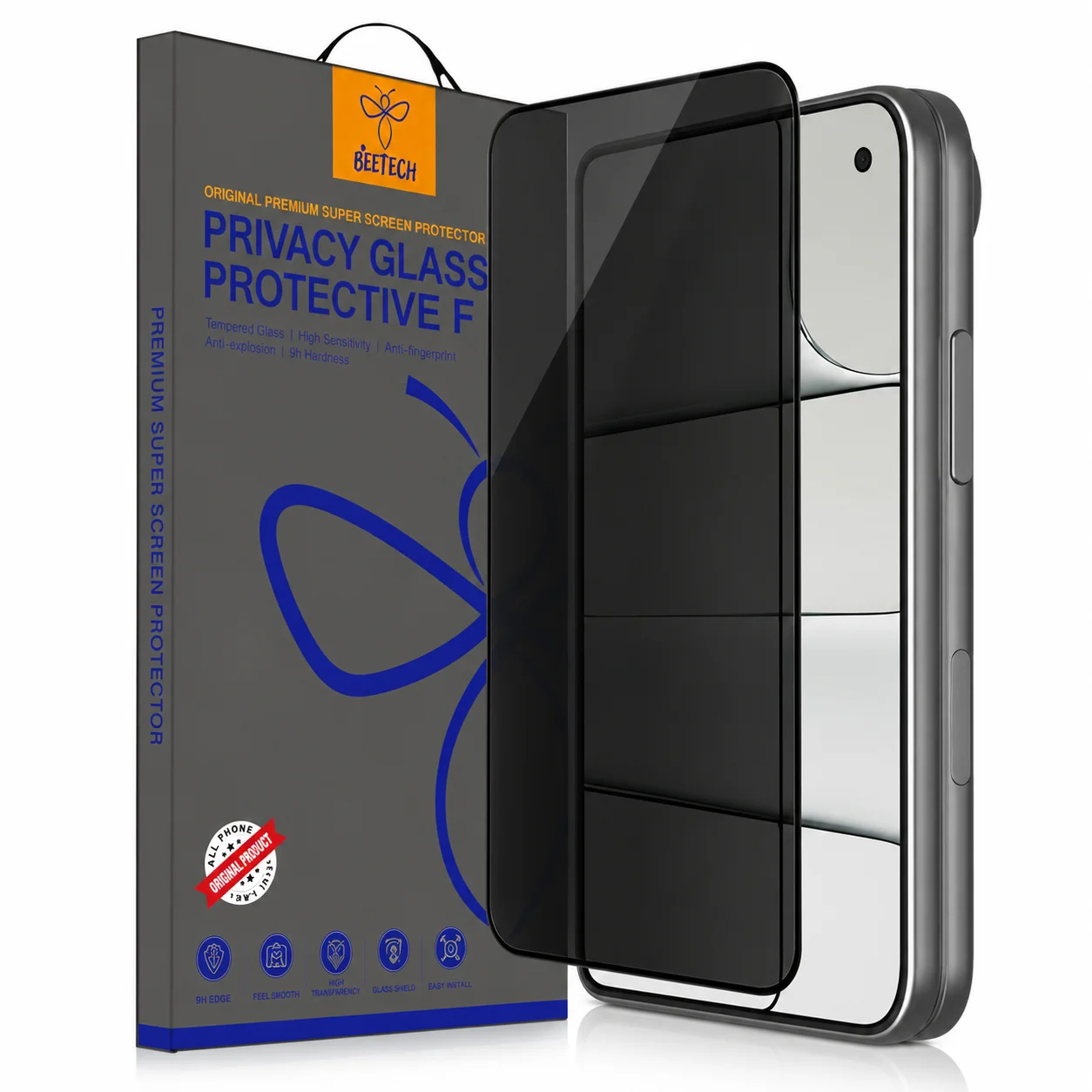 מגן מסך זכוכית איכותית במיוחד שומר פרטיות Privacy Glass ל- iPhone Duo