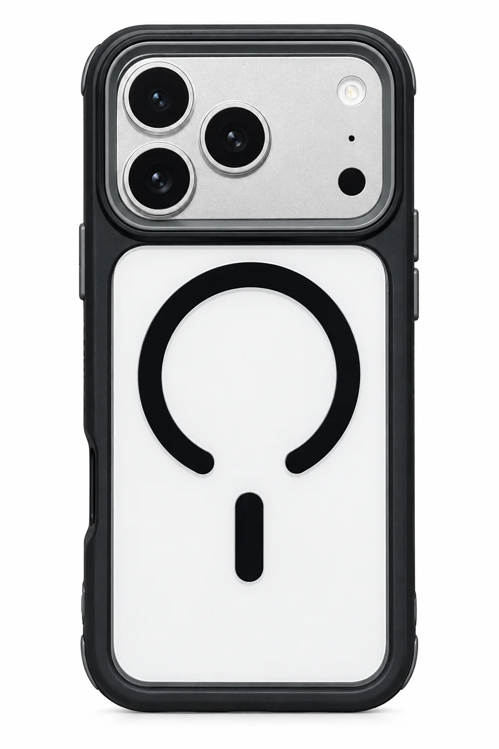 כיסוי קומבו 2 שכבות איכותי ותמיכה ב-MagSafe ל- iPhone 15 Pro Max בצבע שחור