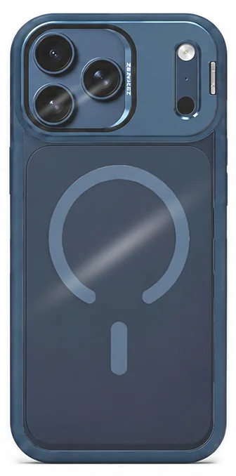 כיסוי Nanox Metal Magsafe Window ל- iPhone 15 Pro Max בצבע כחול