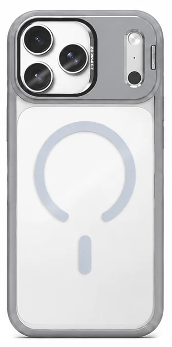 כיסוי Nanox Metal Magsafe Window ל- iPhone 15 Pro Max בצבע אפור