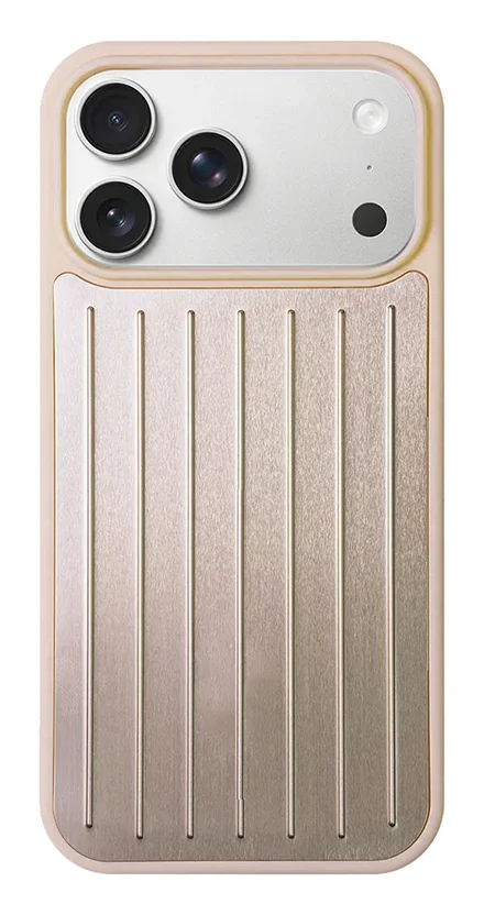 כיסוי Nanox Suitcase ל- iPhone 15 Pro Max בצבע זהב